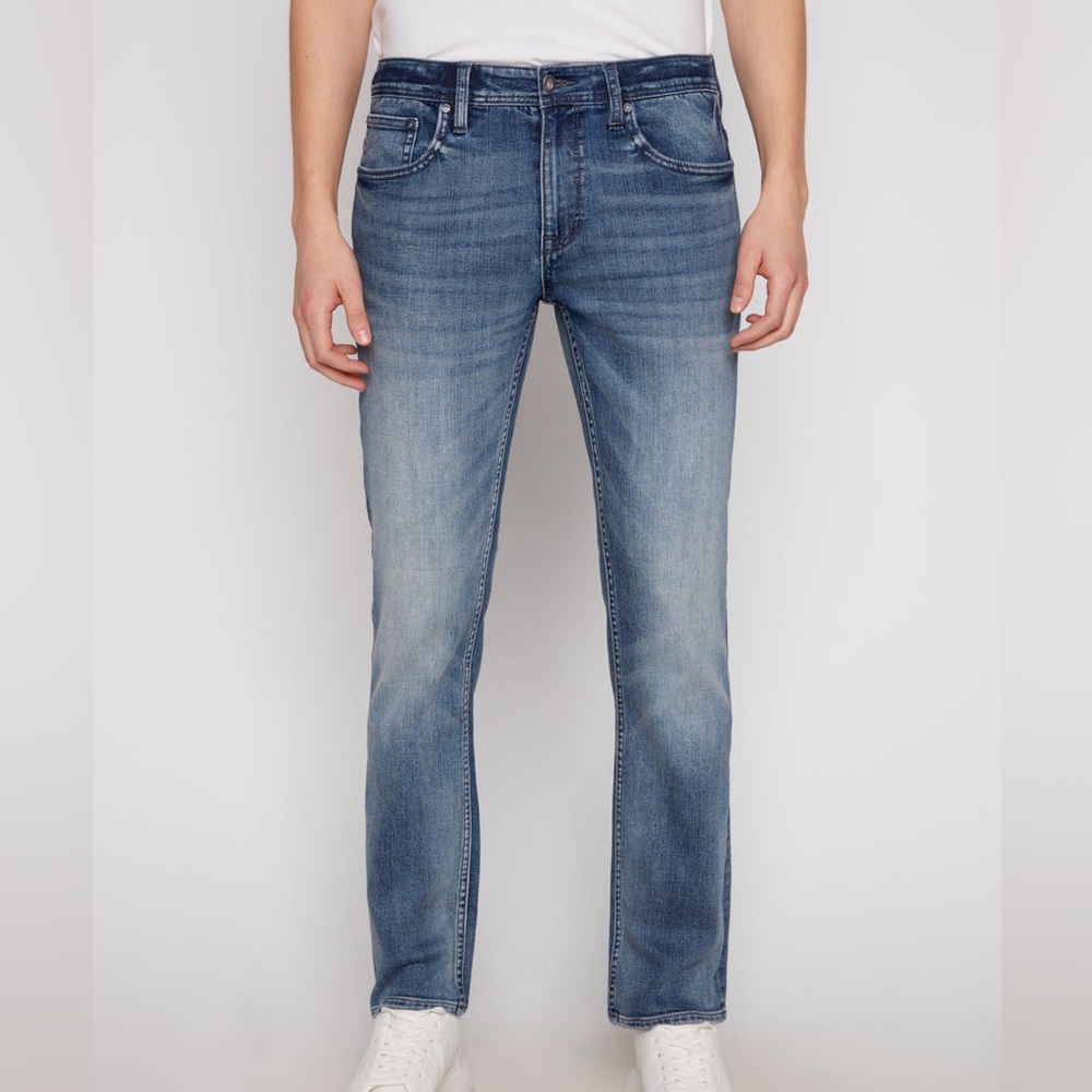 Projek Raw Men’s Baru Relax Fit Stretch Distressed Denim Blue Jeans 36/30 EUC